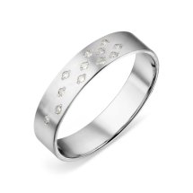 Кольцо обручальное с бриллиантами (Т301319049)