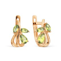 Серьги с хризолитами (Т101029570)