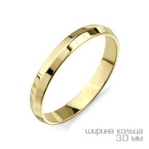 Кольцо обручальное из желтого золота, 3.4 мм арт.&nbsp;Т900011471 (Т900011471)