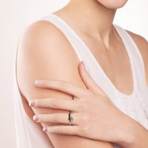 Кольцо с изумрудами и бриллиантами арт. Т141015616 (Т141015616)