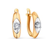Серьги с фианитами арт.&nbsp;Т14202В252 (Т14202В252)