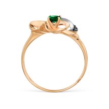 Кольцо с изумрудом и бриллиантами арт.&nbsp;Т13101А706 (Т13101А706)