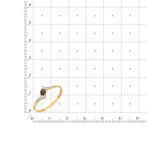 Кольцо с гранатом и фианитами арт. Т14301А090 (Т14301А090)