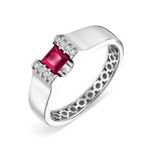 Кольцо с рубином и бриллиантами (Т30101А662)