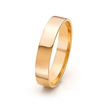 Кольцо обручальное из красного золота, 4 мм (Т200011469)