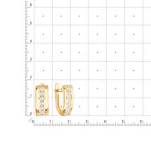 Серьги из красного золота арт. Т14062В366 (Т14062В366)