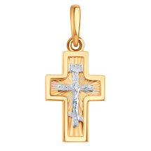 Крестик из красного золота арт.&nbsp;Т14066877 (Т14066877)