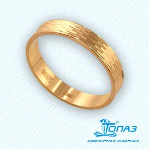 Кольцо обручальное из красного золота (арт. Т100611409)