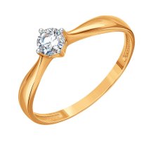 Кольцо с фианитом (Т10201А317)
