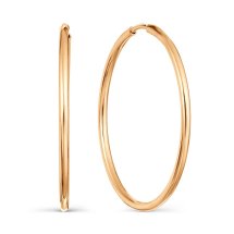 Серьги конго из красного золота, 20 мм арт.&nbsp;Т100021202 (Т100021202)