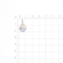 Подвеска с топазом и фианитами арт.&nbsp;Т147034984 (Т147034984)