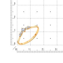 Кольцо с фианитами (Т107017240)