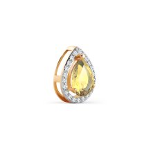 Подвеска с цитрином и фианитами (Т147034462)