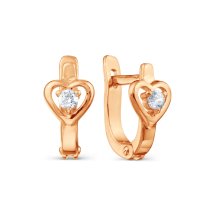 Серьги с фианитами арт.&nbsp;Т107027641 (Т107027641)
