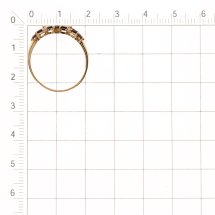 Кольцо с гранатами и фианитами арт.&nbsp;Т103012786 (Т103012786)