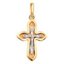Крестик из красного золота арт.&nbsp;Т13066878 (Т13066878)
