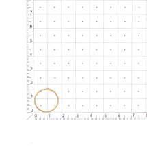 Серьги конго из красного золота, 15 мм арт.&nbsp;Т100021201 (Т100021201)