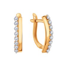 Серьги с фианитами (Т14202В273)