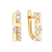 Серьги из красного золота арт.&nbsp;Т14062В367 (Т14062В367)