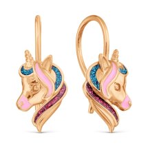 Серьги с эмалью арт.&nbsp;Т15002Б411 (Т15002Б411)