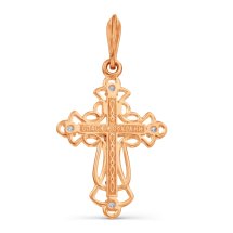 Крестик с фианитами (Т13706658)