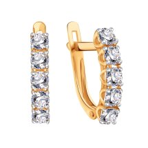 Серьги с фианитами арт.&nbsp;Т14202В917 (Т14202В917)