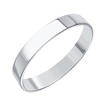 Кольцо обручальное из белого золота, 3 мм арт. Т300011470 (Т300011470)