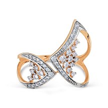 Кольцо с фианитами (Т14701Б051)