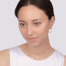 Серьги конго из красного золота арт.&nbsp;Т100625815 (Т100625815)
