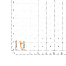 Серьги с жемчугом и фианитами арт.&nbsp;Т14802В719 (Т14802В719)
