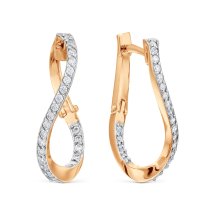 Серьги с фианитами арт. Т14202Б481 (Т14202Б481)