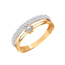 Кольцо с фианитами арт.&nbsp;Т14701Б400 (Т14701Б400)