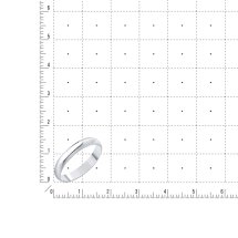 Кольцо обручальное из белого золота, 3 мм арт. Т30001012 (Т30001012)