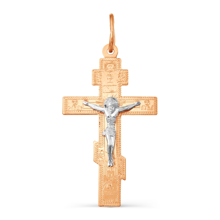 Крестик из красного золота (арт. Т13086095)