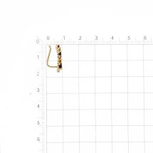 Серьги с гранатами, цитринами и фианитами (Т103029250)