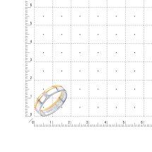 Кольцо обручальное с бриллиантами, 4.5 мм (Л22101025)