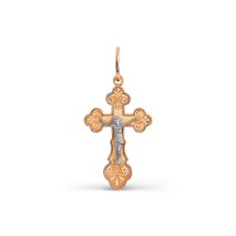 Крестик из красного золота арт. Т13096662 (Т13096662)