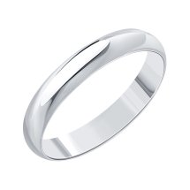 Кольцо обручальное из белого золота, 3 мм арт.&nbsp;Т30001012 (Т30001012)