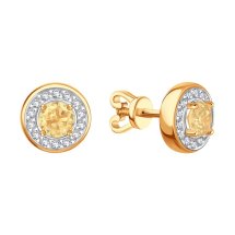 Серьги с фианитами арт.&nbsp;Т14202В465 (Т14202В465)