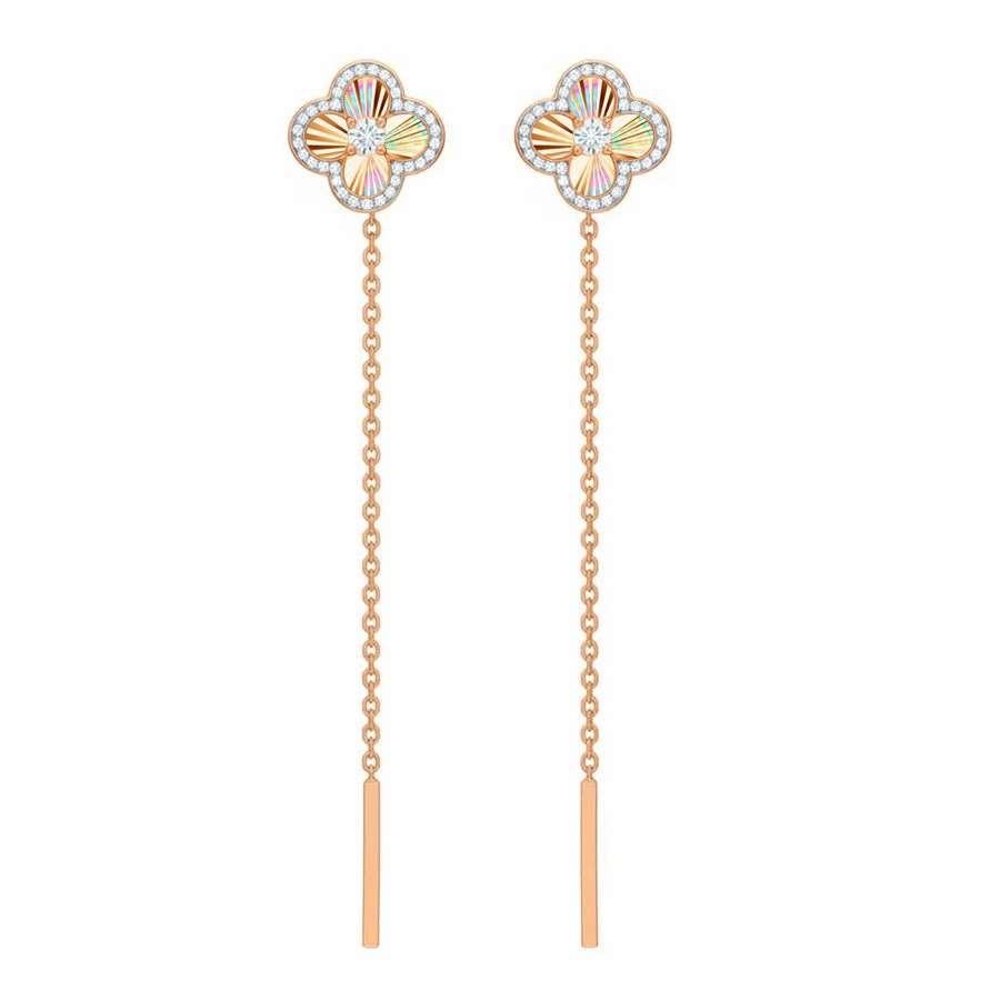 Серьги с фианитами (Т10262Е510)