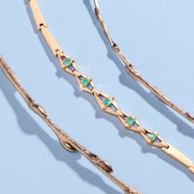 Браслет с изумрудами (Т14110404-18-01)