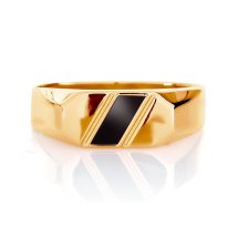 Кольцо с ониксом (Т102046020)