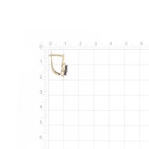 Серьги с раухтопазами и фианитами (Т147029515-03)