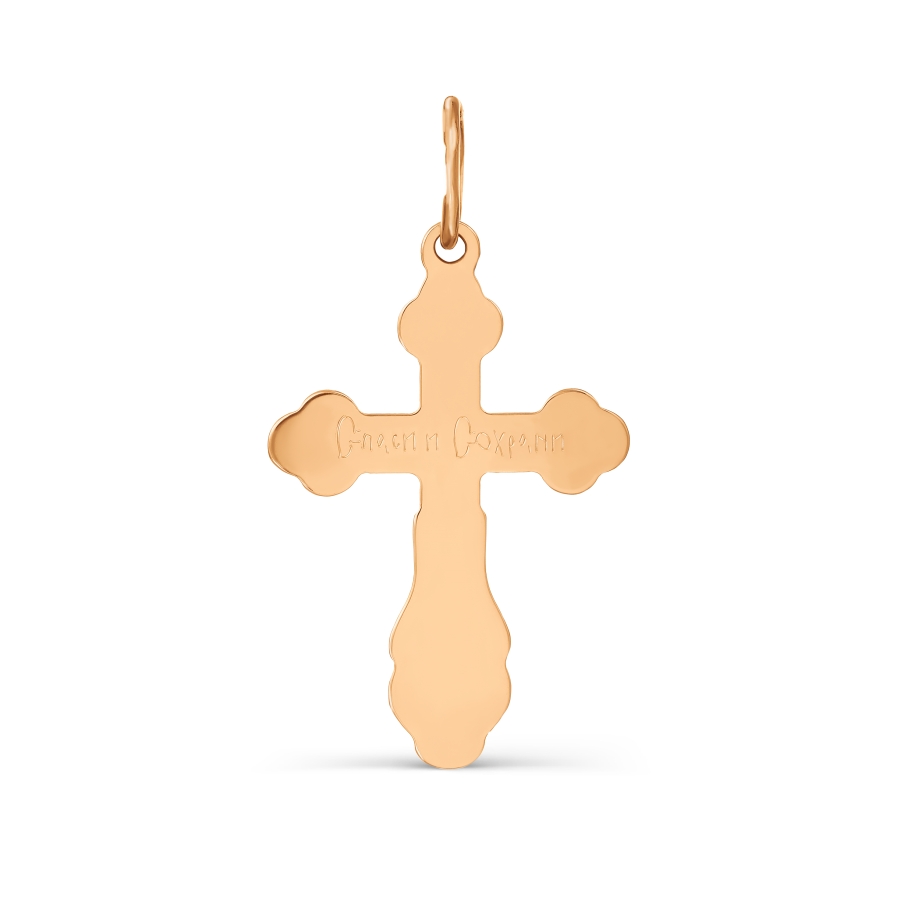 Крестик из красного золота (арт. Т13066648)