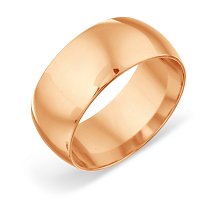Кольцо обручальное из красного золота, 7 мм (Т100019041)