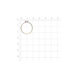 Кольцо с аметистом и фианитами (Т143019122)