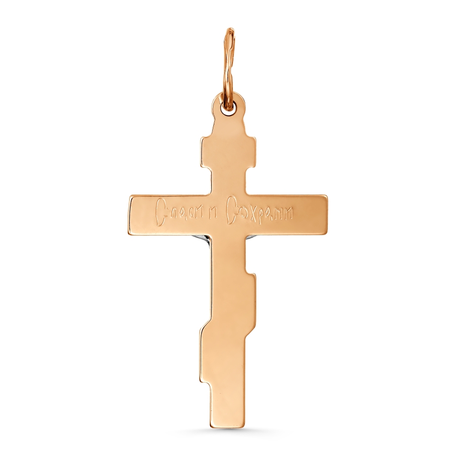 Крестик из красного золота (арт. Т13086387)