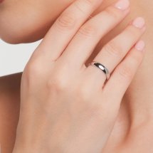 Кольцо обручальное из белого золота, 4 мм арт.&nbsp;Т30001016 (Т30001016)
