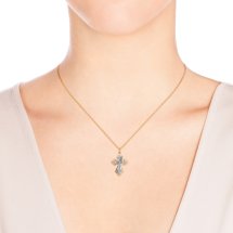 Крестик из красного золота арт.&nbsp;Т13066652 (Т13066652)