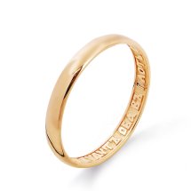 Кольцо обручальное из красного золота, 3 мм (Т10001255)